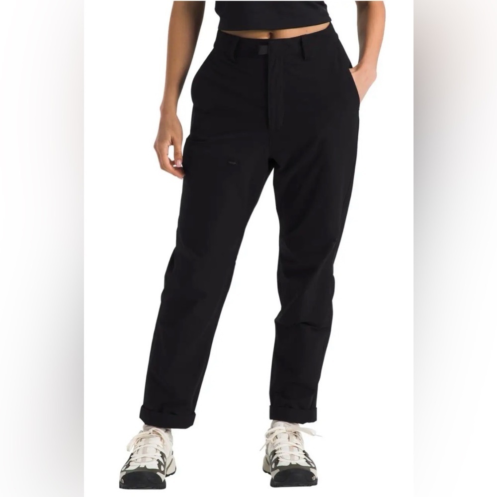 THE NORTH FACE Sz 12 Hiking Pants Zipper Pockets Knee Pleats Drawstrings